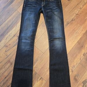 BKE Women's Boot Cut Jeans - Dark Blue